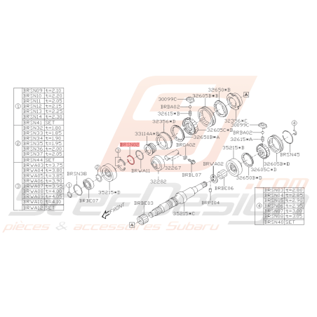 Anneau Elastique Origine Subaru BRZ 2013 - 201941863