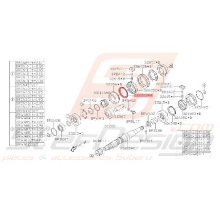 Bague de Synchroniseur Origine Subaru BRZ 2013 - 201941873