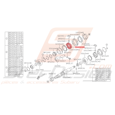 Moyeu Origine Subaru BRZ 2013 - 201941875