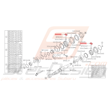 Clavette Origine Subaru BRZ 2013 - 201941877