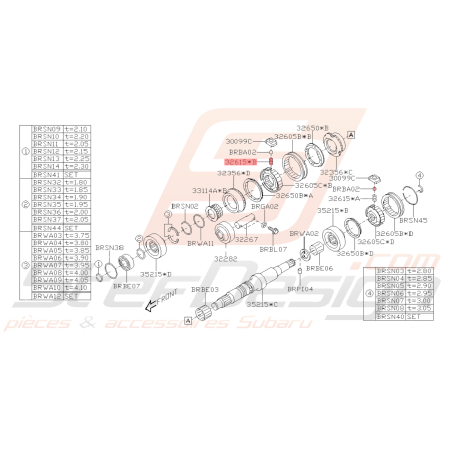 Ressort de Synchronisateur Origine Subaru BRZ 2013 - 201941880