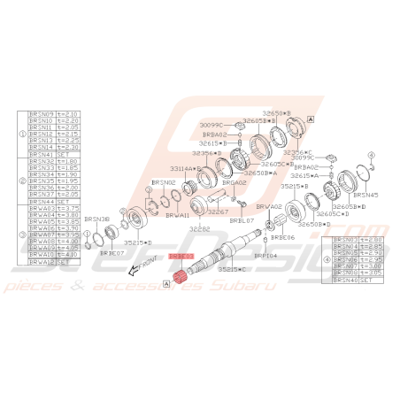 Roulement Origine Subaru BRZ 2013 - 201941886