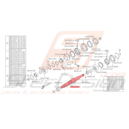 Arbre de Boite de Vitesse Origine Subaru BRZ 2013 - 201941888