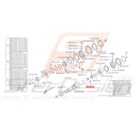 Broche Droite Origine Subaru BRZ 2013 - 201941890