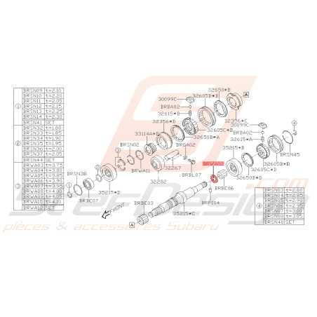 Rondelle Origine Subaru BRZ 2013 - 201941891