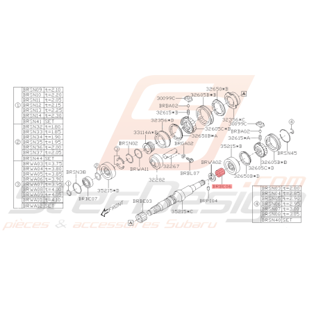 Roulement Origine Subaru BRZ 2013 - 201941893