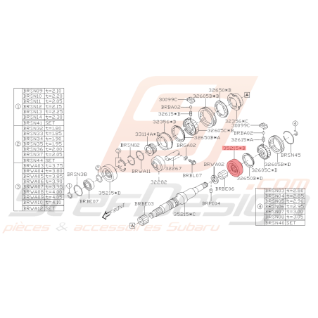 Pignon de Compteur Origine Subaru BRZ 05/06/2014 - 201641895