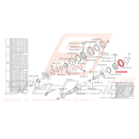 Manchon Origine Subaru BRZ 2013 - 201941900