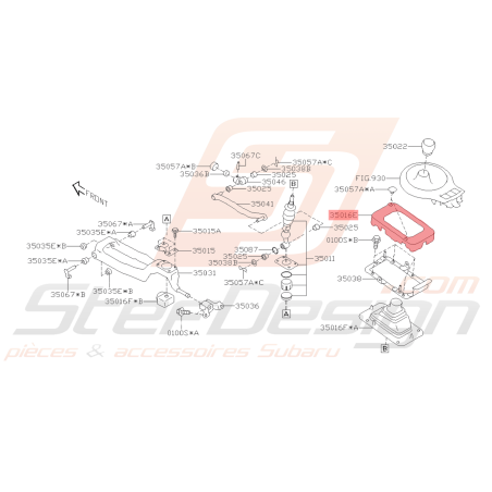 Soufflet et Isolateur Origine Subaru BRZ 2013 - 201941930