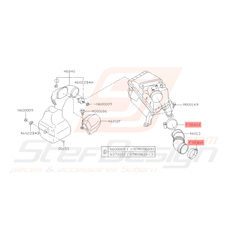 Collier Durite Échangeur Origine Subaru GT 93-00 WRX 01-10 STI 01-19 BRZ 13-19 Forester Turbo 97-02/05-0741960