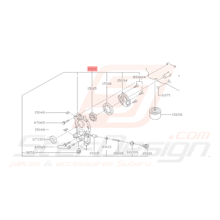 Pompe à huile origine Subaru GT 93-00 WRX/STI 01-07 FORESTER 97-02/05-0741972