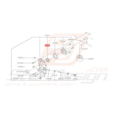Rotor Intérieur Pompe à Huile Origine Subaru GT 93-00 WRX STI 01-07 FORESTER 97-02/05-0741973