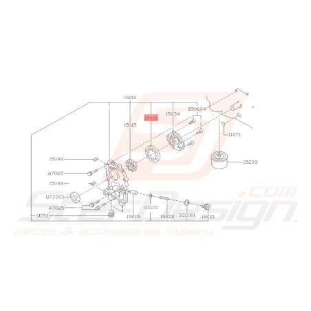 Rotor Extérieur Pompe à Huile Origine Subaru GT 93-00 WRX STI 01-07 FORESTER 97-02/05-0741974