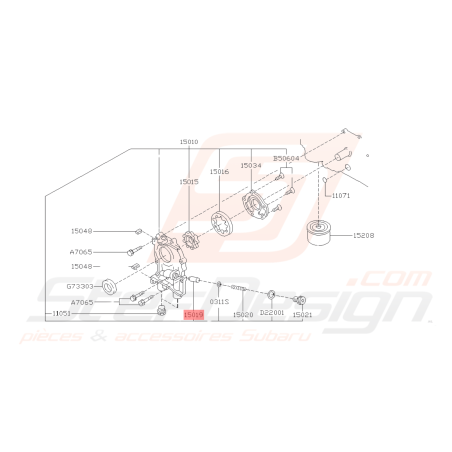Clapet Purge Pompe à Huile Origine Subaru GT 93-00 WRX 01-10 STI 01-19 FORESTER 97-02/05-0741975