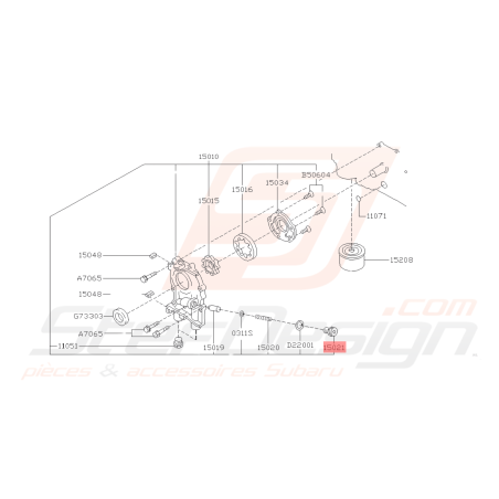 Bouchon Pompe à Huile Origine Subaru GT 97-00 WRX 01-10 STI 01-19 FORESTER 97-02/05-0741976