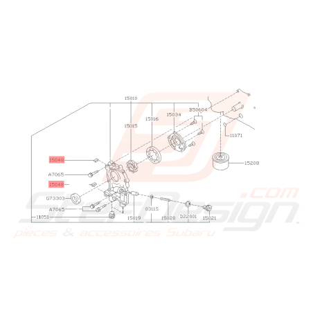 Joint Pompe à Huile Origine Subaru GT 93-00 WRX 01-10 STI 01-19 FORESTER 97-02/05-0741978
