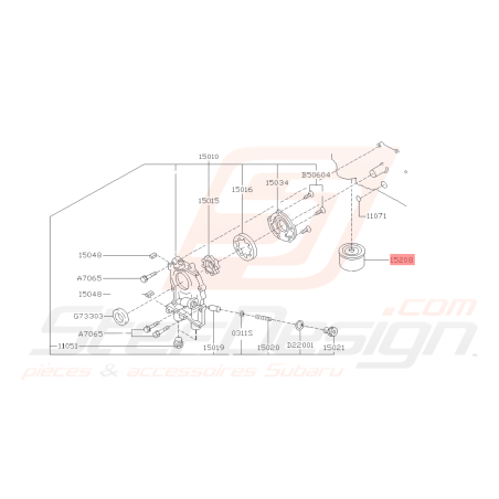 Filtre a huile origine Subaru pour GT 93-00 WRX 01-10 STI 01-19 FORESTER 97-02/05-0741979