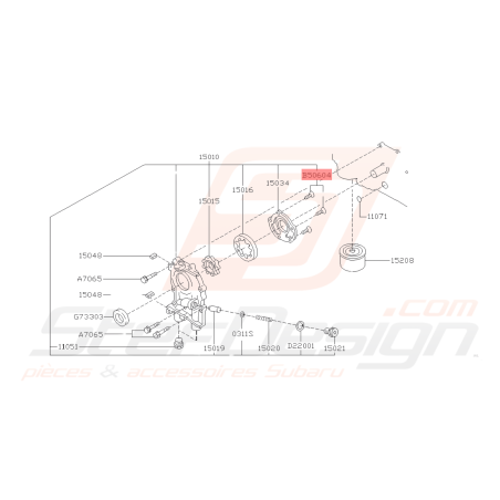 Vis Couvercle Séparateur D'huile Subaru GT 93-00 WRX STI 01-05 / 05/06-19 FORESTER Turbo 97-02/05-0741981