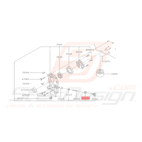 Rondelle Pompe à Huile Origine Subaru GT 93-00 WRX 01-10 STI 01-19 FORESTER Turbo 97-02/05-0741982