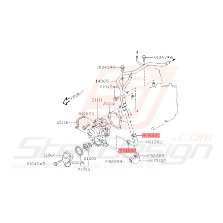 Collier de Durite de Modine Origine Subaru GT 93-00 WRX 01-10 STI 01-19 FORESTER Turbo 97-02/05-07 BRZ 13-1942008 Collier de Durite de Modine Origine Subaru GT 93-00 WRX 01-10 STI 01-19 FORESTER Turbo 97-02/05-07 BRZ 13-1942008