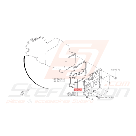 Joint puit de bougie origine Subaru GT 97-00 WRX 01-10 STI 01-19 FORESTER 97-02/05-0742016