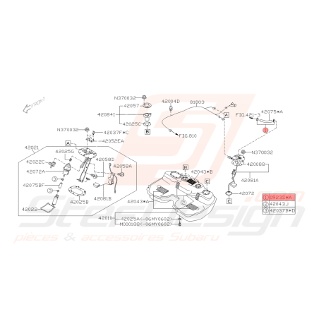 Attache Tuyau Origine Subaru GT 93-00 WRX STI 01-14 BRZ 13-19 Forester Turbo 97-02/05-0742020