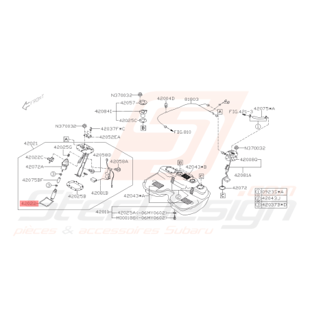 Pompe à Essence Origine Subaru FORESTER 05-07 WRX 06-0742023