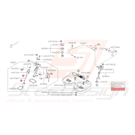 Attache Durite Origine Subaru WRX et STI 01-07 FORESTER 05-0742026