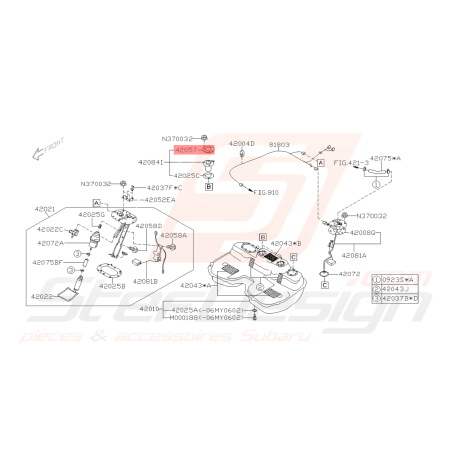 Plaque de Soupape Origine Subaru WRX et STI 01-05 Forester Turbo 97-02/05-0742031