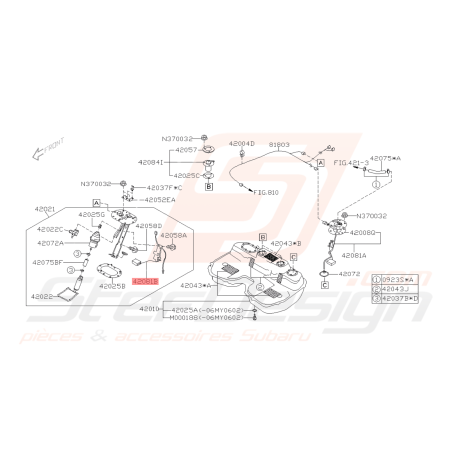 Capteur de Niveau d'Essence Origine Subaru WRX STI 01-07 FORESTER 05-0742037