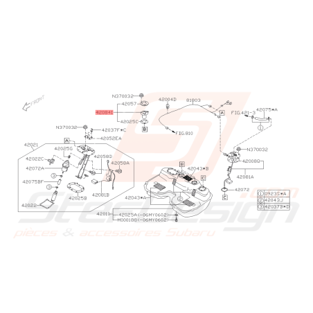 Soupape d’arrêt d'essence Origine Subaru WRX STI 01-07 FORESTER 05-0742038