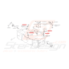 Vis fixation tuyaux Modine Subaru GT 93-00 WRX STI 01-20/05/09 WRX DIESEL 08-12 BRZ 13 FORESTER 05-1242048