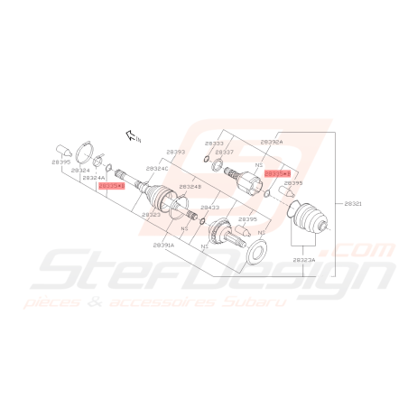 Circlip Origine Subaru WRX 2008-2010 FORESTER 2005-200742073