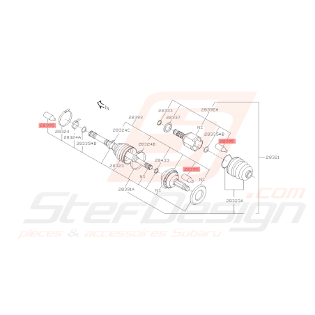 Graisse Cardan 135g Origine Subaru FORESTER 2005-200742078