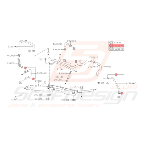 Attache tuyaux bouchon bypass Origine Subaru GT 93-00 WRX 01-10 STI 01-14 BRZ 13-19 FORESTER 97-02/05-0742090 Attache tuyaux bouchon bypass Origine Subaru GT 93-00 WRX 01-10 STI 01-14 BRZ 13-19 FORESTER 97-02/05-0742090