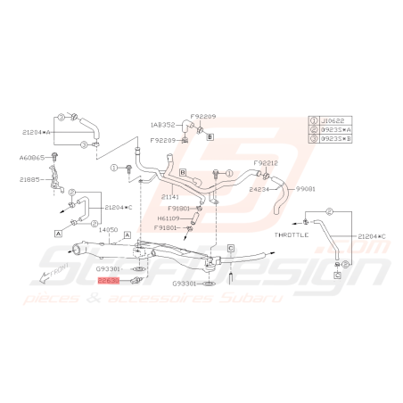Sonde de température d'eau Subaru GT 99-00 WRX STI 01-07 FORESTER 97-02/05-0742099