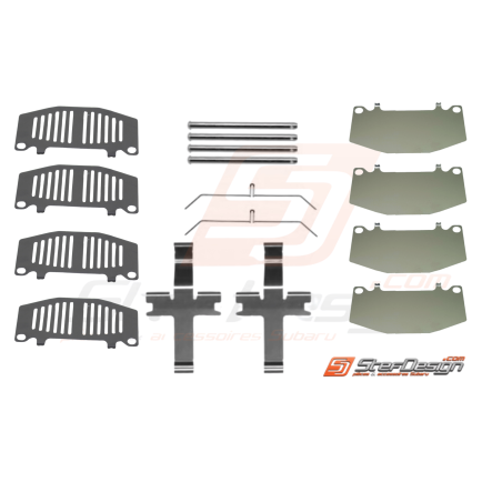 Kit complet Montage Plaque de Frein Avant avec Tole Origine Subaru GT 99-0042153