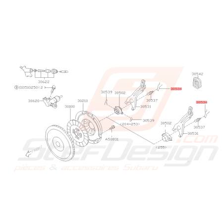 Ressort de rappel de butée Subaru Impreza / Legacy / XV / Forester / BRZ / GT8642154