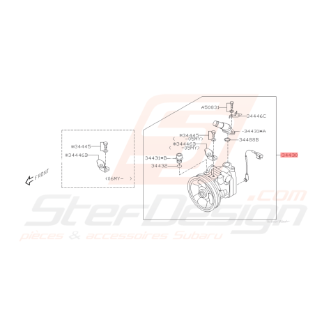 Pompe Direction Assistée Origine Subaru FORESTER 05-0742163