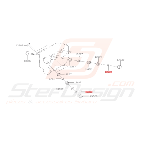 Clavette de soupape Origine Subaru GT 93-00 WRX 01-10 STI 01-19 FORESTER 97-02/05-0742180