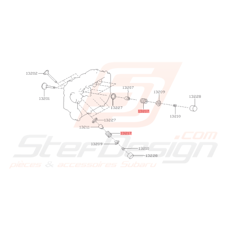 Ressort Soupape Origine Subaru WRX 03-10 STI 06-07 FORESTER 05-0742183