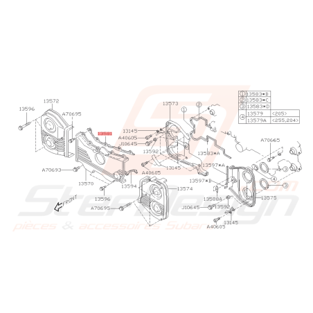 Joint de Carter Distribution Supérieur Origine Subaru GT WRX STI 93-19 FORESTER 97-02/05-0742192
