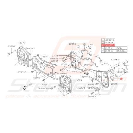 Joint de carter de distribution GT 99-00 WRX/STI 01-19 FORESTER 97-02/05-0742196
