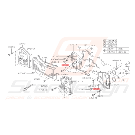 Support Carter Distribution Origine Subaru GT 93-00 WRX STI 01-19 FORESTER 97-02/05-0742197