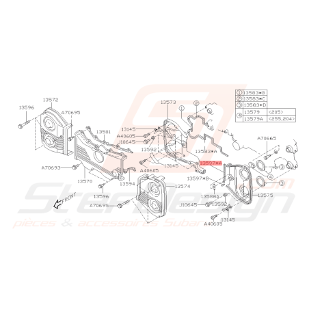 Joint Cache-Courroie Origine Subaru GT 99-00 WRX/STI 01-19 FORESTER 97-02/05-0742200