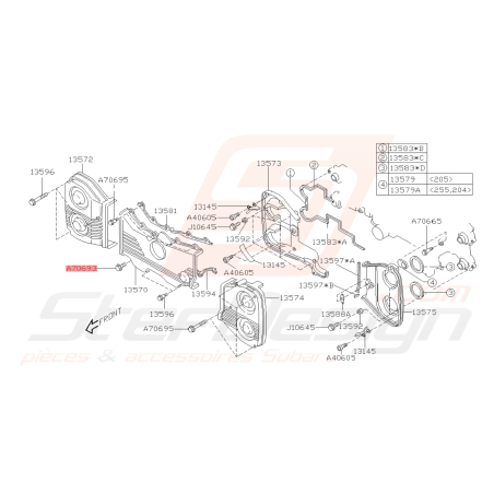Vis de fixation Carter Distribution Origine Subaru GT 93-00 WRX 01-10 STI 01-19 FORESTER 97-02/05-0742209
