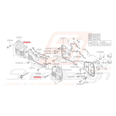 Vis de carter de distribution Origine Subaru GT WRX STI FORESTER42210