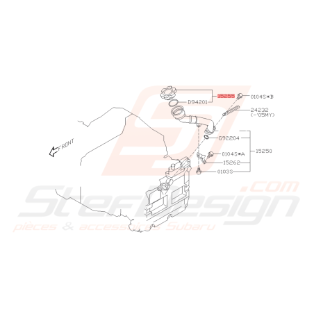 Bouchon remplissage d'huile subaru GT 93-00 WRX/STI 01/04/03-19 FORESTER 05-0742234