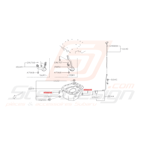 Vis de fixation Subaru GT WRX STI BRZ GT86 FORESTER42247 Vis de fixation Subaru GT WRX STI BRZ GT86 FORESTER42247