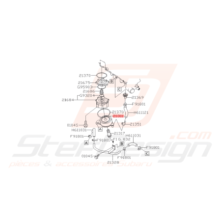 Modine d'huile origine Subaru WRX 06-07 FORESTER 05-0742256